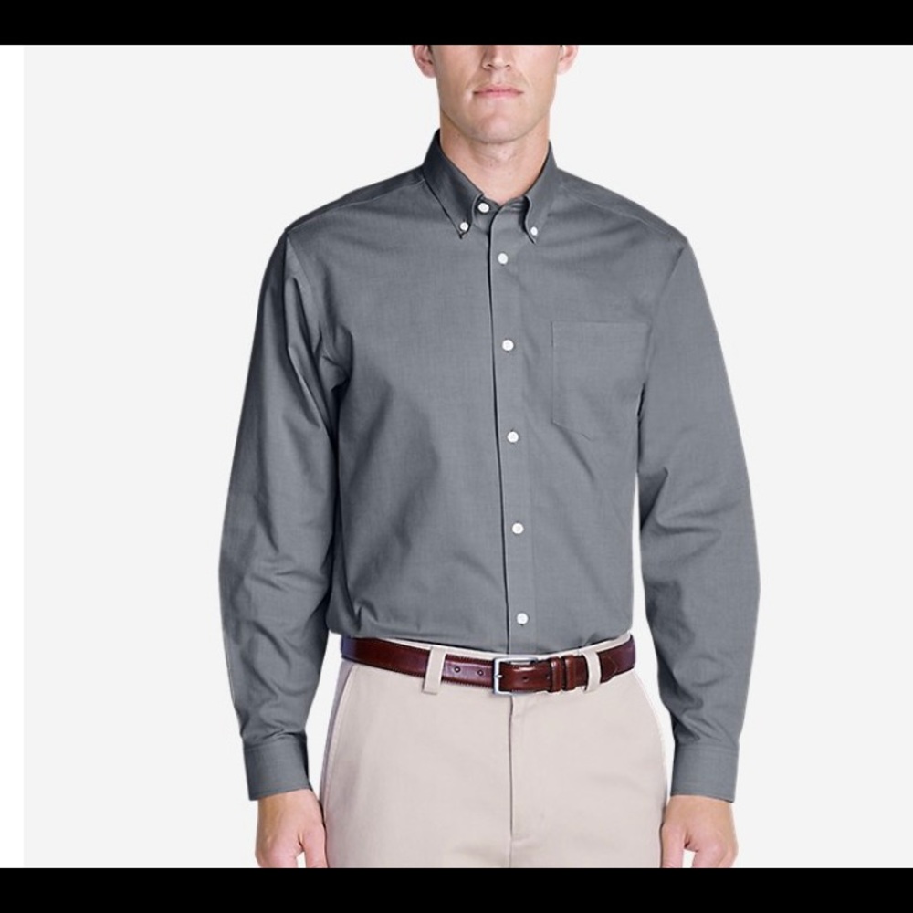 Eddie Bauer Men’s Grey Dress Shirt